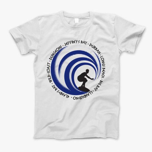 Retro Surfing Lovers Fan Beach South Africa T-Shirt
