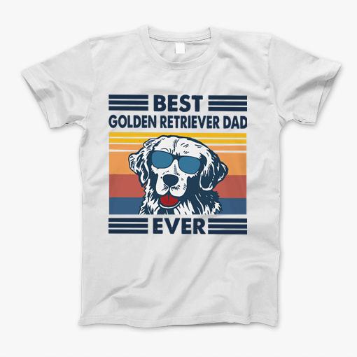 Best Golden Retriever Dad Ever Shirt Vintage Father Day T-Shirt Best Golden Retriever Dad Ever Shirt Vintage Father Day T-Shirt
