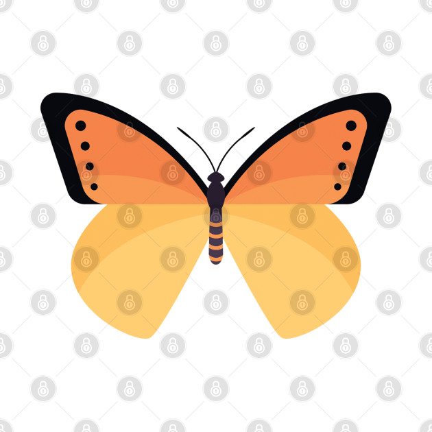 Butterfly Yellow T-Shirt 1 » Cool Gifts for You - Mfamilygift Butterfly Yellow T-Shirt 1