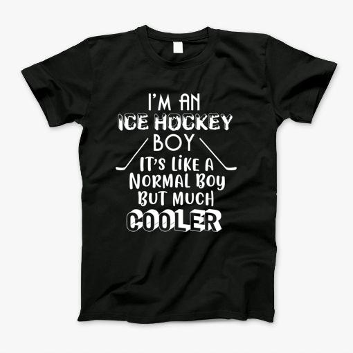 Cool Ice Hockey Boy T-Shirt