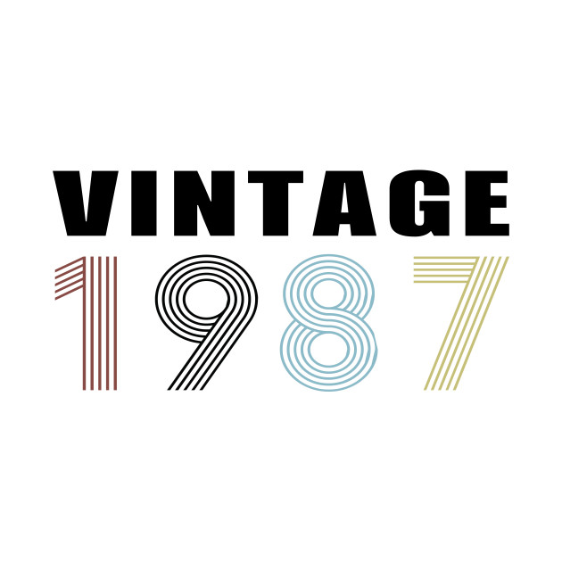 Vintage 1987 T-Shirt 1 » Cool Gifts for You - Mfamilygift Vintage 1987 T-Shirt 1