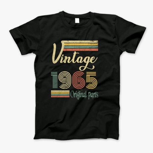 1965 55Th Birthday Gift Vintage Retro Men Women 55 Years Old T-Shirt