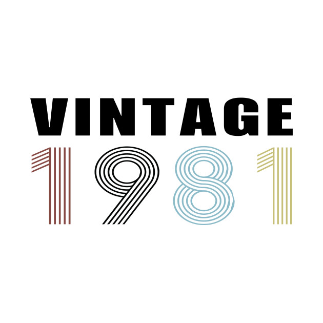 Vintage 1981 T-Shirt 1 » Cool Gifts for You - Mfamilygift Vintage 1981 T-Shirt 1