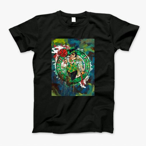 Celtics Abstract Art T-Shirt