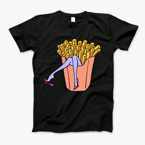 French Fries High Heel Lilac Edition T-Shirt