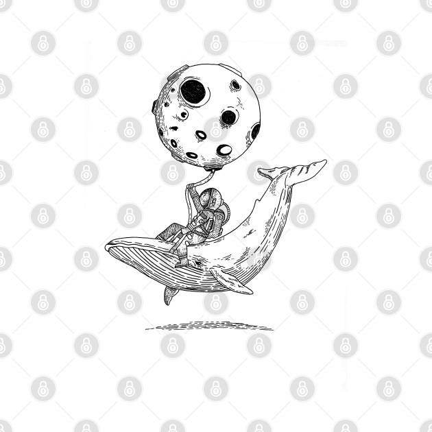 Humpback Whale And The Astronaut T-Shirt 1 » Cool Gifts for You - Mfamilygift Humpback Whale And The Astronaut T-Shirt 1