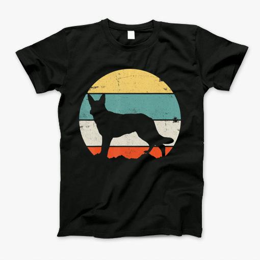 German Shepherd Dog Policedog Sports Bodyguard Vintage Gift T Shirt T-Shirt
