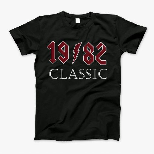 Top 1982 Birthday Rock Classic Gift Design T-Shirt