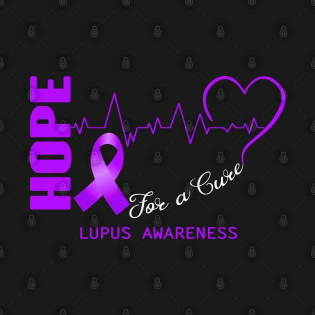 Hope For A Cure Lupus Awareness Support Lupus Warrior Gifts T-Shirt 1 » Cool Gifts for You - Mfamilygift Hope For A Cure Lupus Awareness Support Lupus Warrior Gifts T-Shirt 1