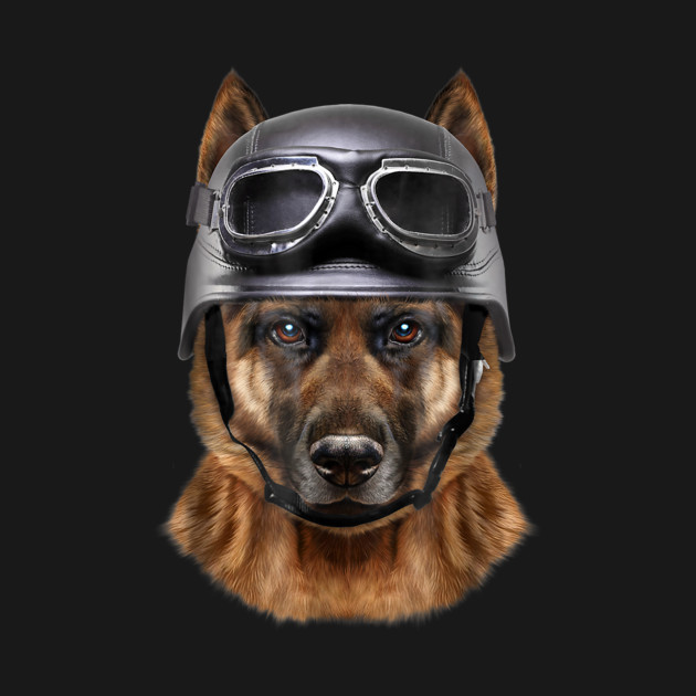 German Shepherd Dog Biker In Motorcycle Helmet T Shirt T-Shirt 1 » Cool Gifts for You - Mfamilygift German Shepherd Dog Biker In Motorcycle Helmet T Shirt T-Shirt 1