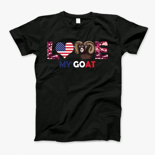 Love My Goat Patriotic American Flag T-Shirt Love My Goat Patriotic American Flag T-Shirt