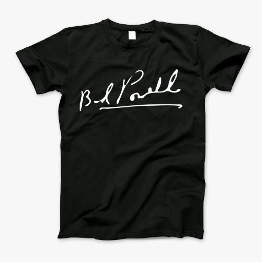 Bud Powells Signature White On Black T-Shirt Bud Powells Signature White On Black T-Shirt