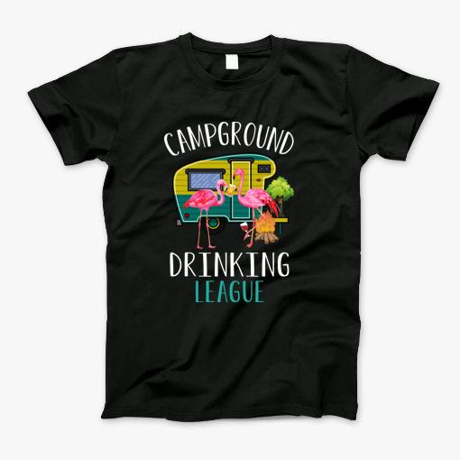 Campground Drinking League Camping T-Shirt