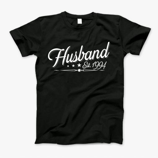 Husband Est 1994 Wedding Anniversary Gift T-Shirt