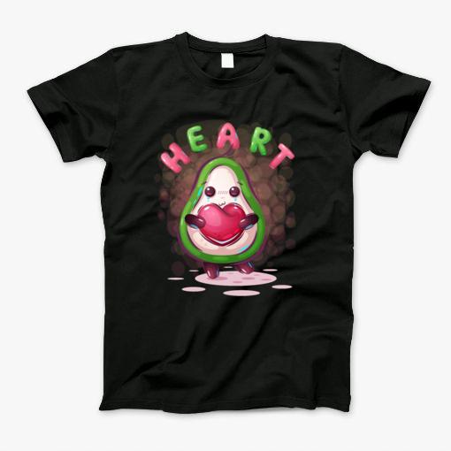 Cute Avocado With Heart T-Shirt