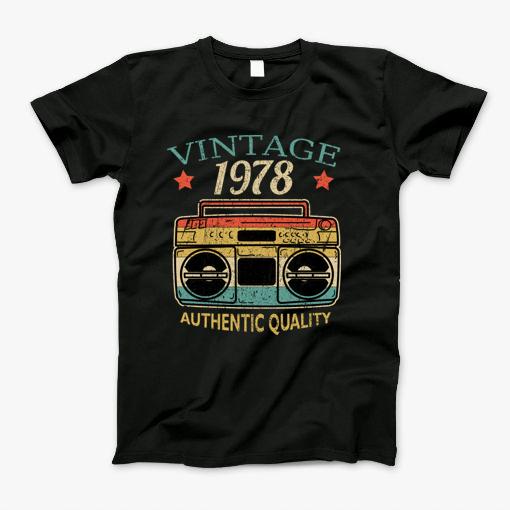 Vintage 1978 Radio Authentic Quality B-Day Gift T-Shirt