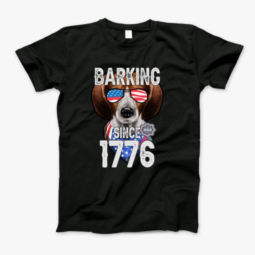 Beagle Barking Since 1776 Independence Day 4Th Of July Shirt T-Shirt