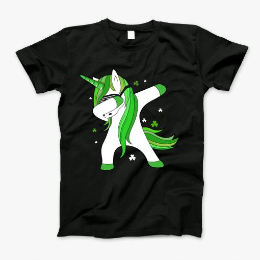 St. Patricks Day Lepricorn Dabbing Unicorn Dab Dance Funny T-Shirt