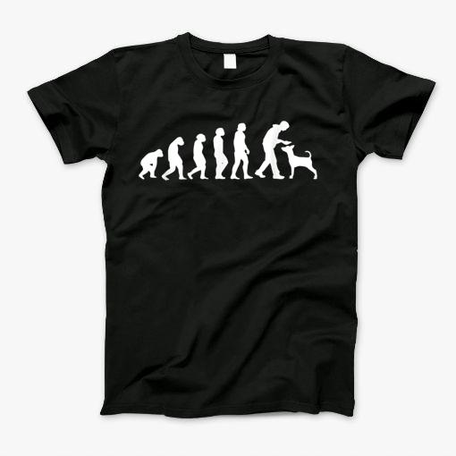 Hundebesitzer Evolution Hunde Tshirt Hundehalter Geschenk T-Shirt