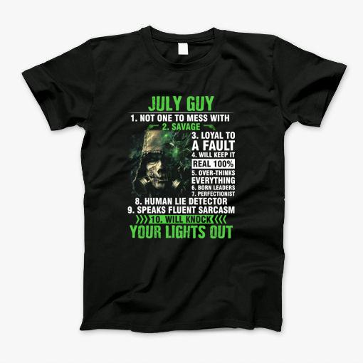 10 Things About July Guy Scarecrow Gas Mask T-Shirt 10 Things About July Guy Scarecrow Gas Mask T-Shirt