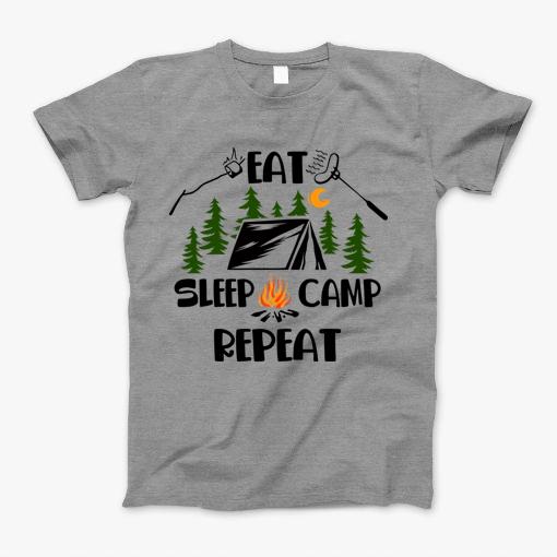 Eat, Speep Camp, Repeat, Special Gift For Campers Or Van Lifers, Modern Nomads, Van Lovers, Mountaineers T-Shirt Eat, Speep Camp, Repeat, Special Gift For Campers Or Van Lifers, Modern Nomads, Van Lovers, Mountaineers T-Shirt