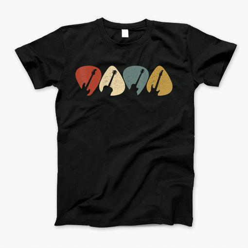Guitar Pick Shirt Gift For Guitarist Retro Vintage T-Shirt T-Shirt Guitar Pick Shirt Gift For Guitarist Retro Vintage T-Shirt T-Shirt