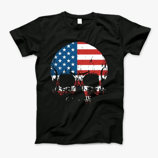 American Flag Skull Day Of The Dead T-Shirt American Flag Skull Day Of The Dead T-Shirt