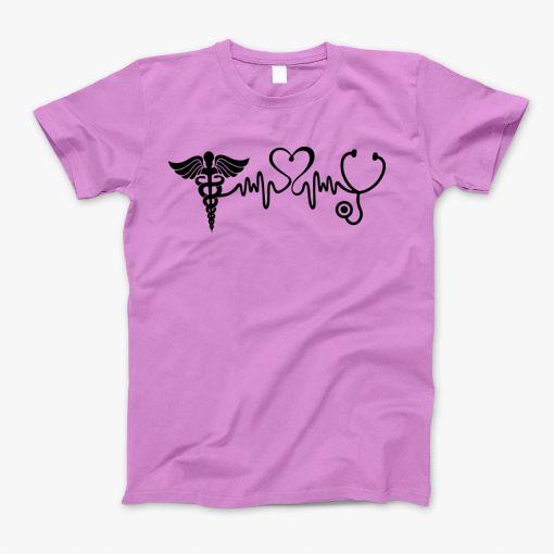 Love Nurse Heroes Heartbeat T-Shirt Love Nurse Heroes Heartbeat T-Shirt