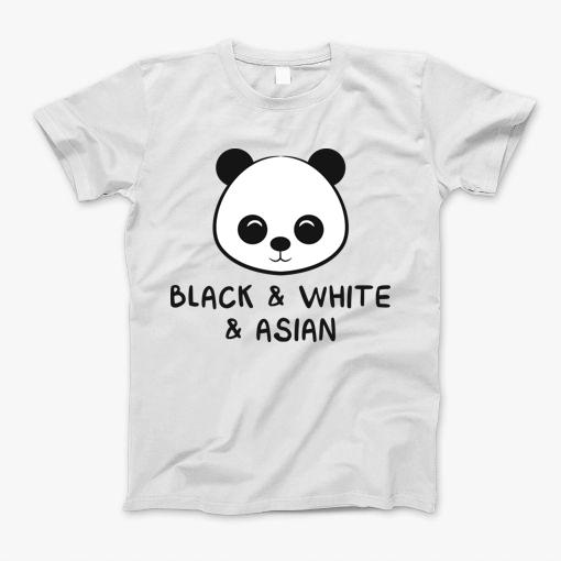Black & White & Asian Panda T-Shirt