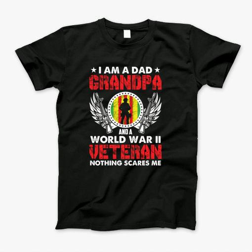 Im A Dad Grandpa And A Ww2 Veteran Vintage Distressed T-Shirt