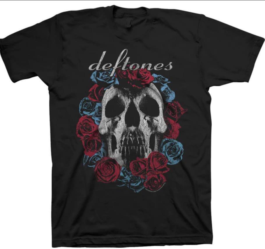 Deftones Shirt Self Titled Skull Flower Black All Size Gift Fans Deftones Shirt Self Titled Skull Flower Black All Size Gift Fans