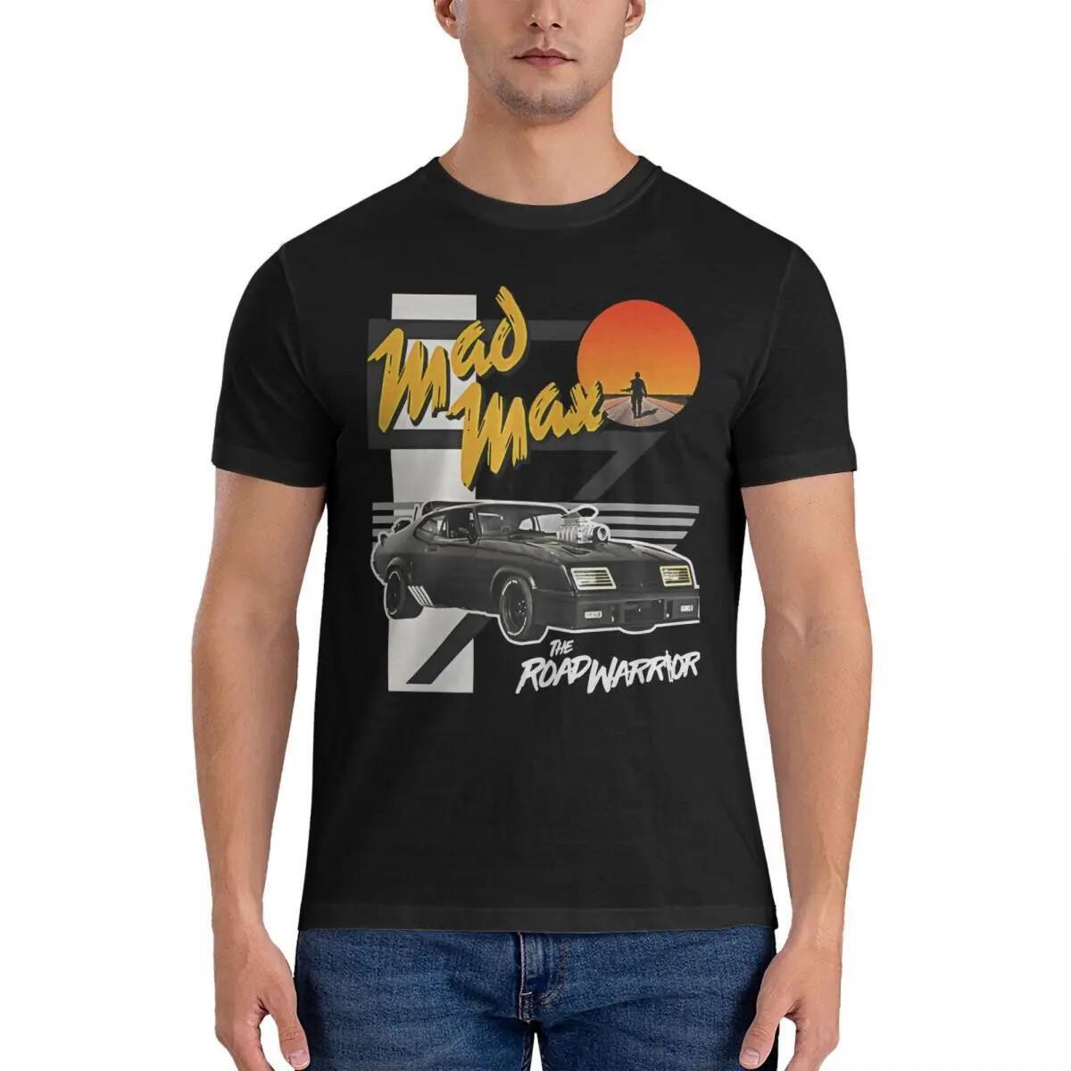 Men S The Road Warrior V8 Interceptor T Shirt Mad Max Cotton Clothing Humor Shor