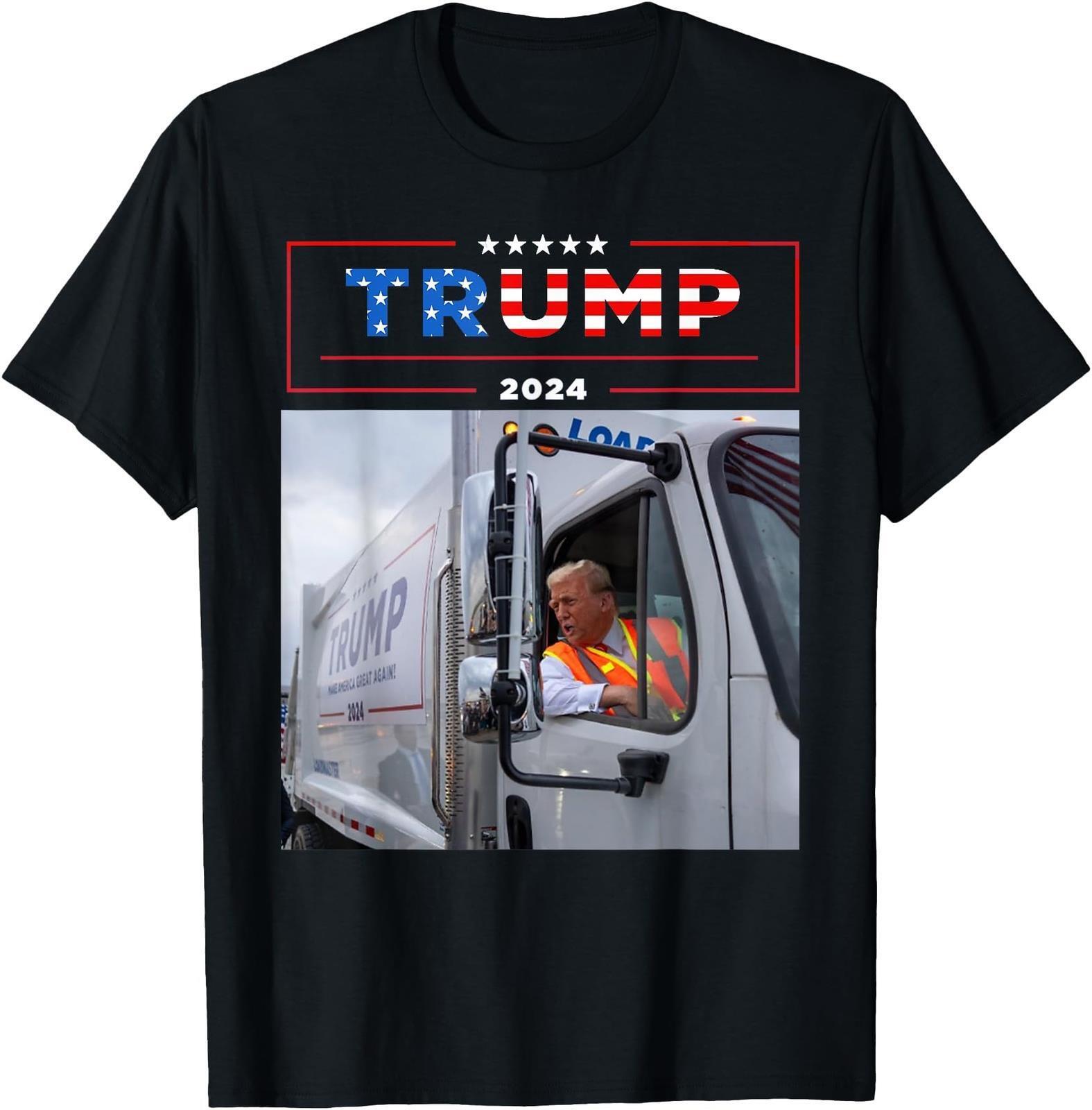 Donald Trump Rides In Garbage Truck Shirt Garbage Tee Trump T Shirt