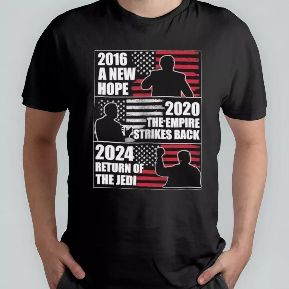 Hope Trump 2020 The Empire Strikes Back Biden 2024 Return Of The Jedi Shirt