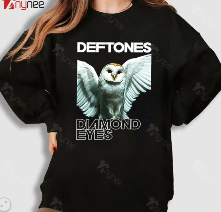 Black, , , Deftones Sweatshirt Diamond Eyes Album Sweatshirt