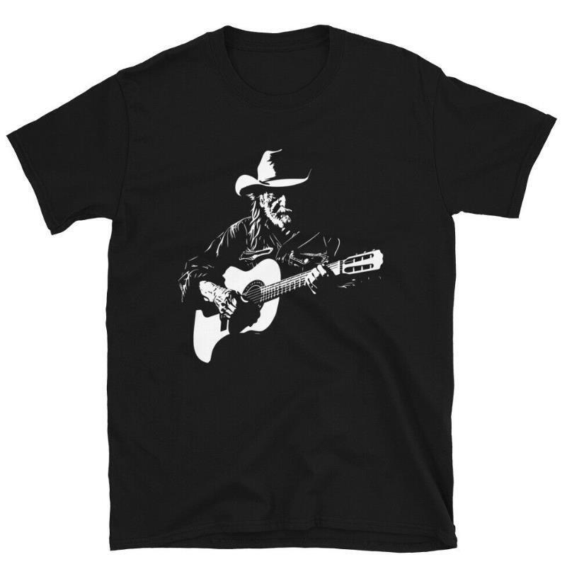 Willie Nelson With Flag Cotton Unisex T Shirt Gift For Men Women Willie Nelson With Flag Cotton Unisex T Shirt Gift For Men Women
