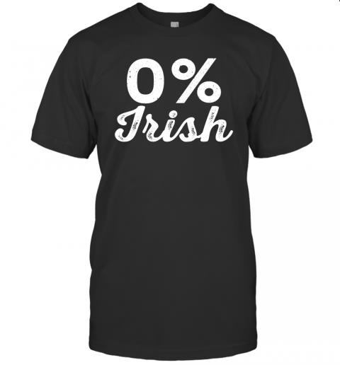 0% Irish Vintage St Patricks Day Shirt