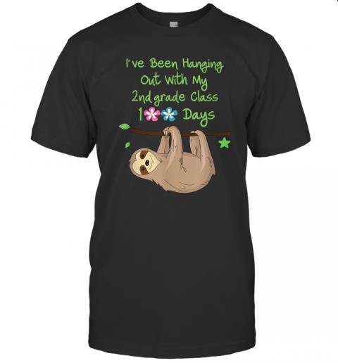 2nd Grade Teacher 100 Days of School Funny Sloth For Girl