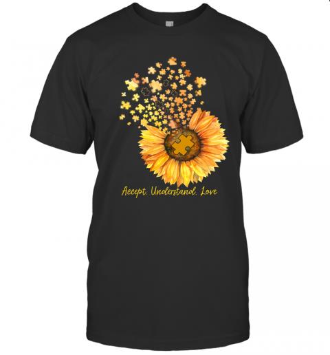 Autism Sunflower Accept Understand Love Custom Graphic Print