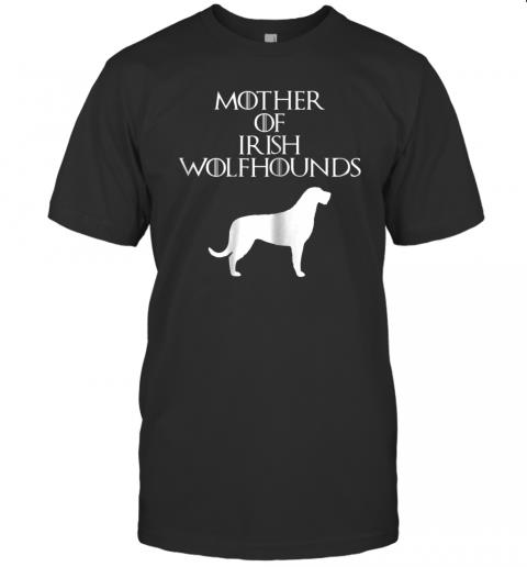 Cute Unique White Mother of Irish Wolfhounds T shirt