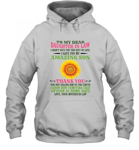 Daughter And Mother In Law Sunflower Hoodie
