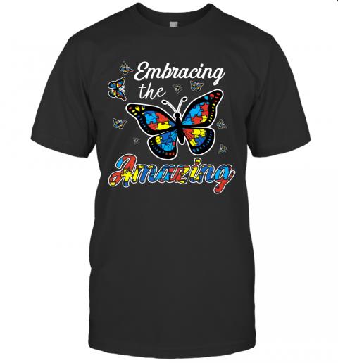 Embracing Amazing Autism Butterfly Custom Graphic Print Embracing Amazing Autism Butterfly Custom Graphic Print