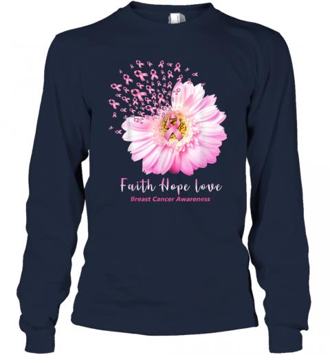 Faith Hope Love Tshirt Breast Cancer Awareness Gifts Long Sleeve 2 » Cool Gifts for You - Mfamilygift Faith Hope Love Tshirt Breast Cancer Awareness Gifts Long Sleeve 2