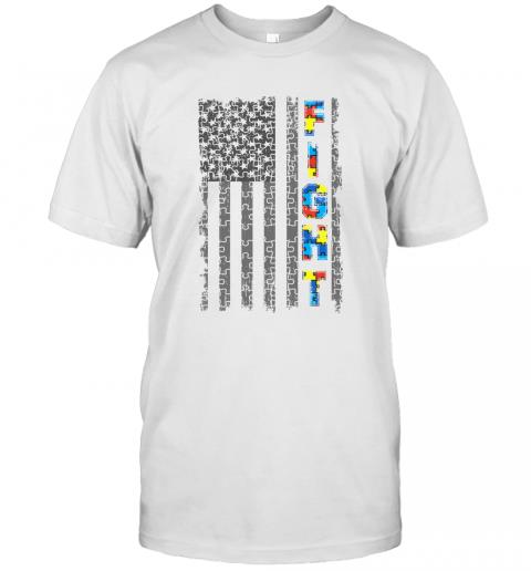 Fight Autism American Flag Autism Awareness Day