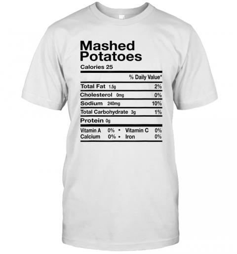 Funny Mashed Potatoes Nutrition Facts Thanksgiving