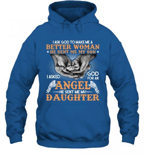 Funny Mom God Send Me Son And Daughter Hoodie 4 » Cool Gifts for You - Mfamilygift Funny Mom God Send Me Son And Daughter Hoodie 4