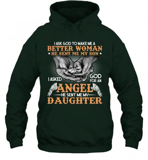 Funny Mom God Send Me Son And Daughter Hoodie 5 » Cool Gifts for You - Mfamilygift Funny Mom God Send Me Son And Daughter Hoodie 5