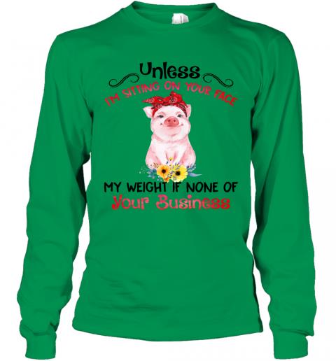Funny Pig My Weight If None Of Your Business Long Sleeve 2 » Cool Gifts for You - Mfamilygift Funny Pig My Weight If None Of Your Business Long Sleeve 2
