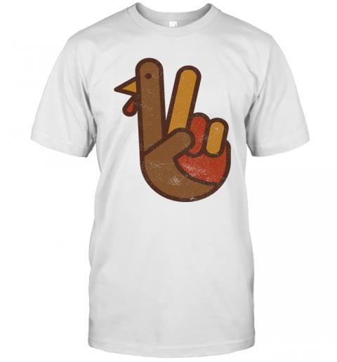 Funny Turkey Hand Thanksgiving Retro Vintage Funny Turkey Hand Thanksgiving Retro Vintage