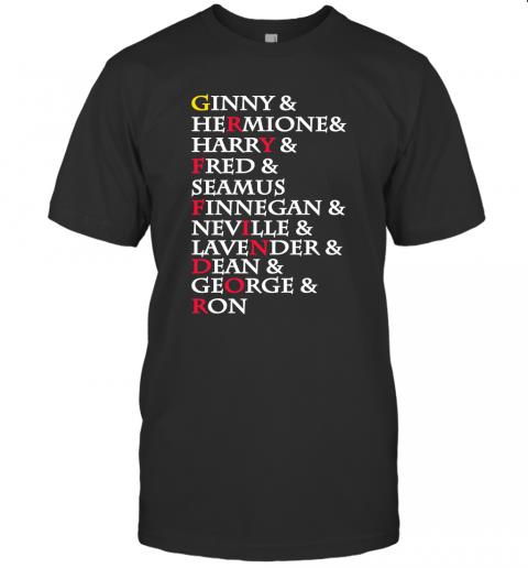 Gryffindor Class List Name